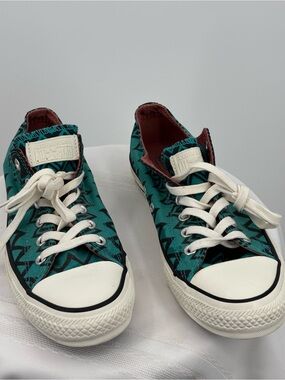 Converse X Missoni Zigzag Teal/Black Sneakers Women’s Size 9 Men’s 7